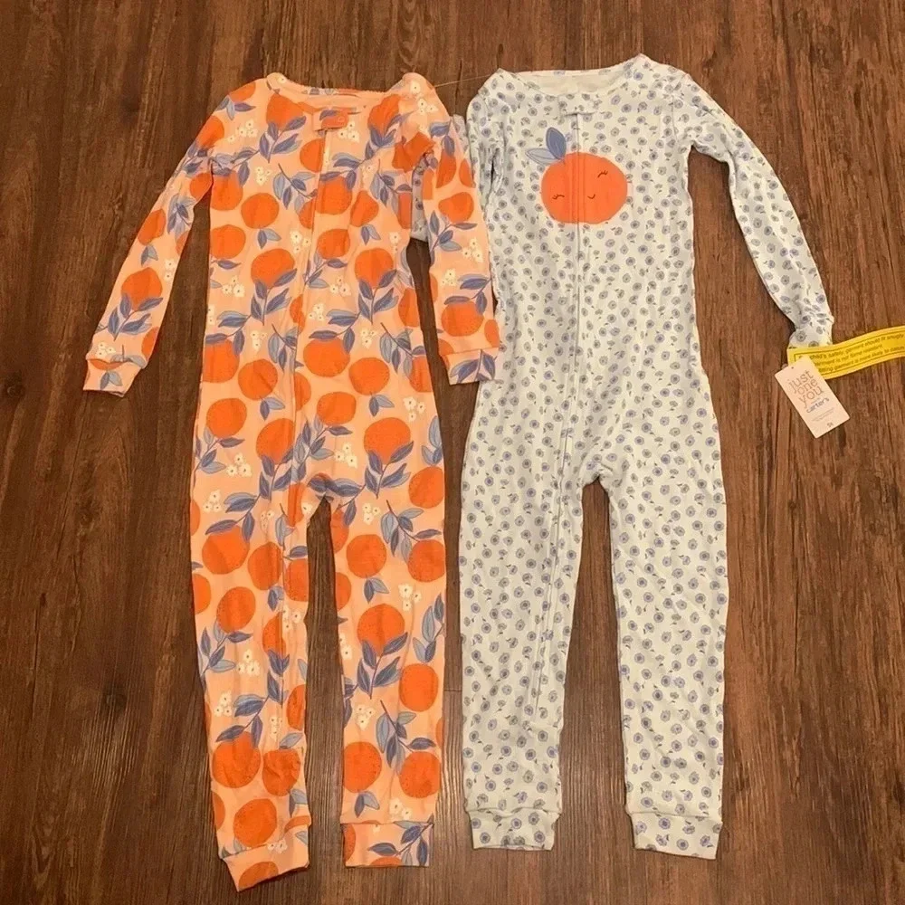 Carter’s Pajamas One Piece Sets 5T Bundle of 2 NWT